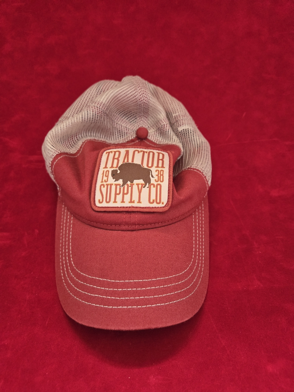 Tractor Supply Co. Red Mesh Back Trucker Hat